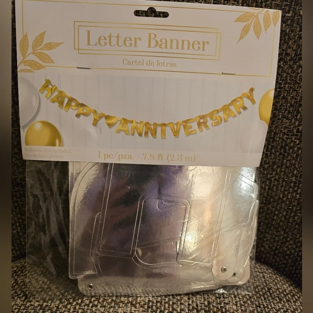NEW Happy Anniversary Letter Banner